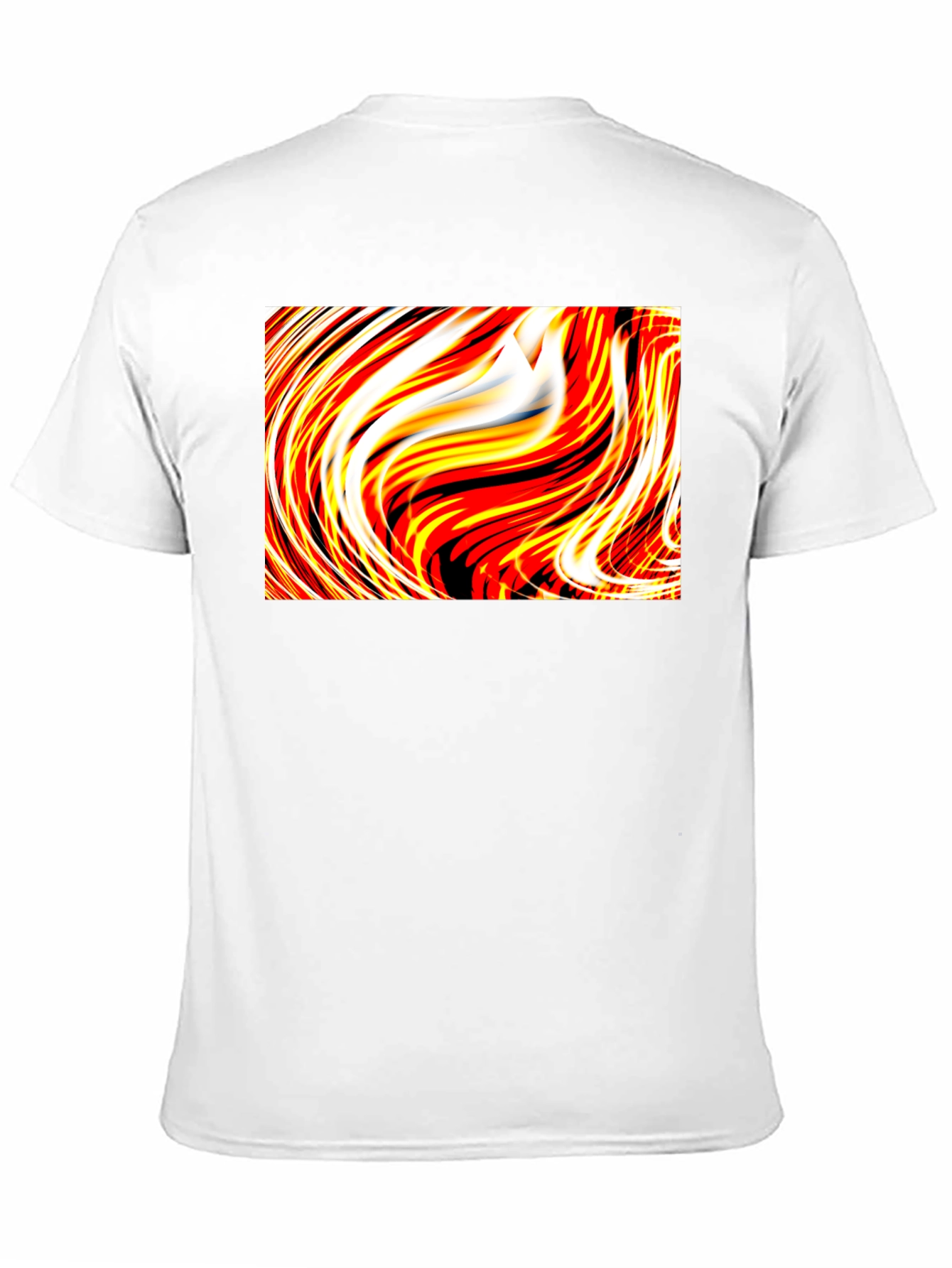 Abstract Swirl Graphic Tee - Unique Black T-Shirt