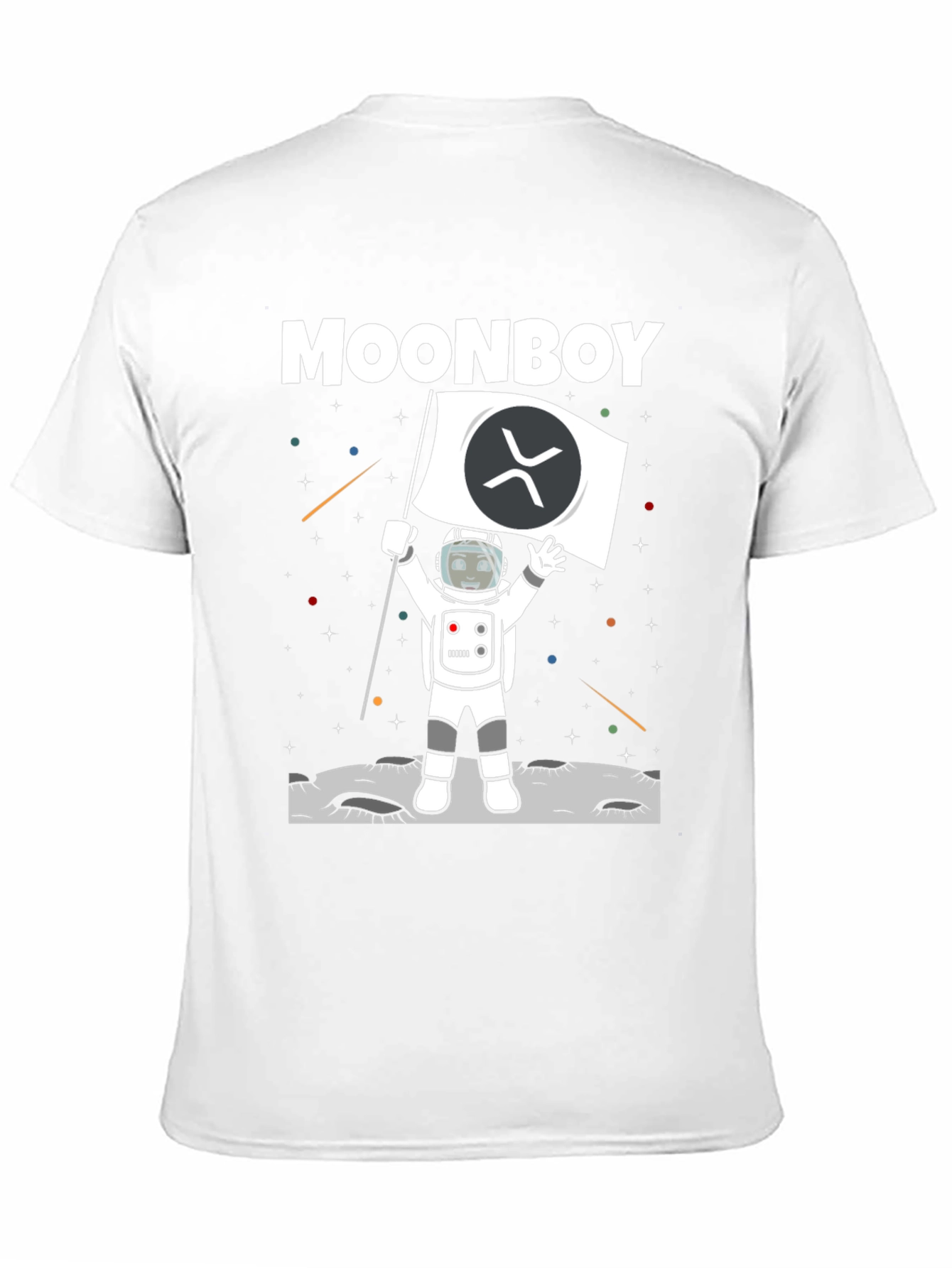 Moonboy XRP Crypto Black T-Shirt