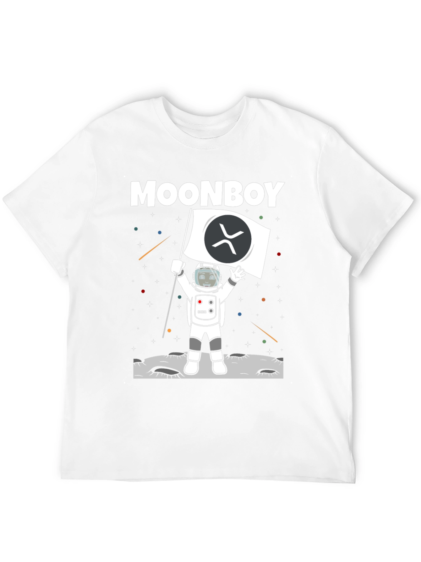 Moonboy XRP Crypto Black T-Shirt