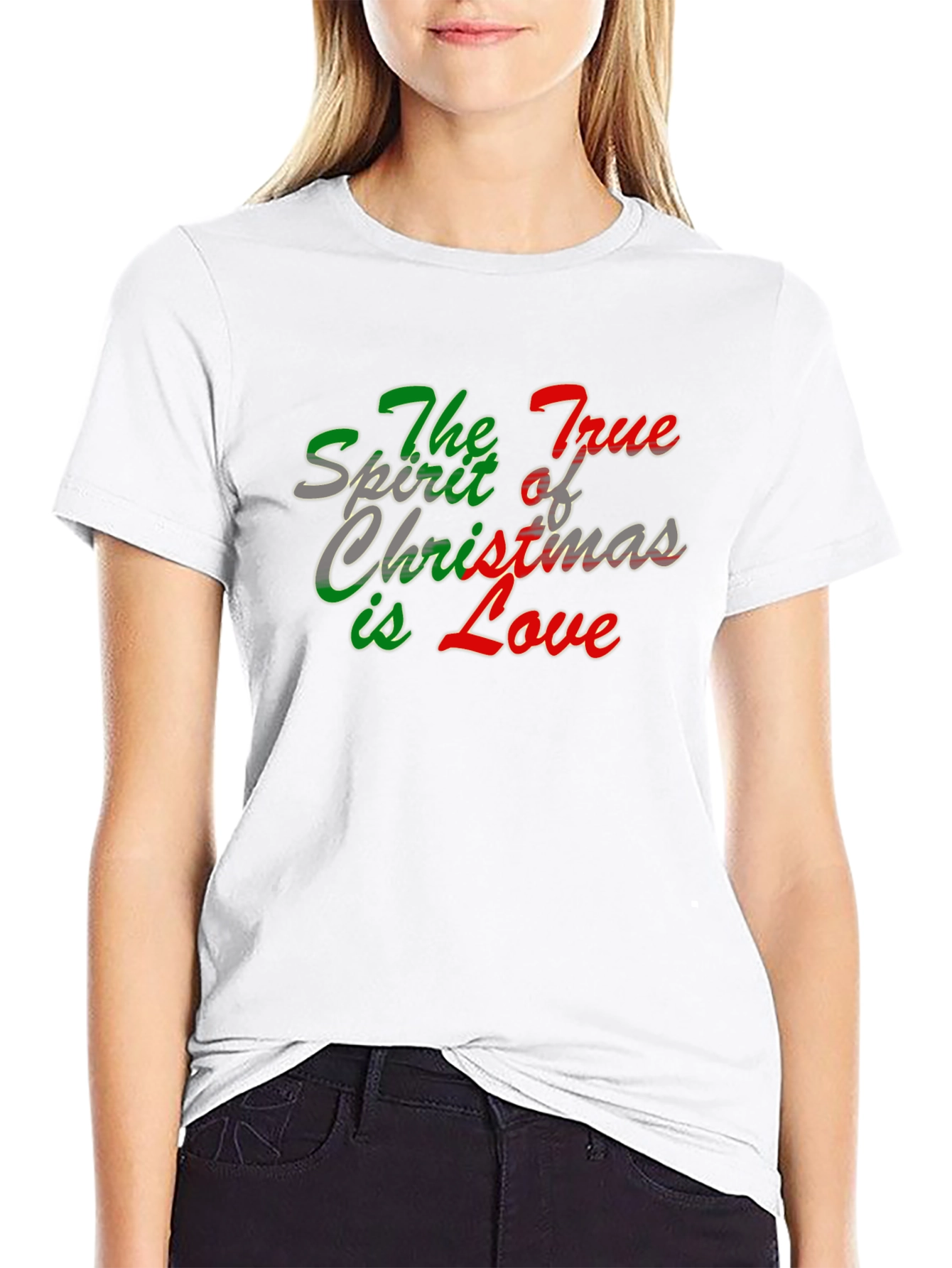 True Spirit Christmas Love Graphic T-Shirt