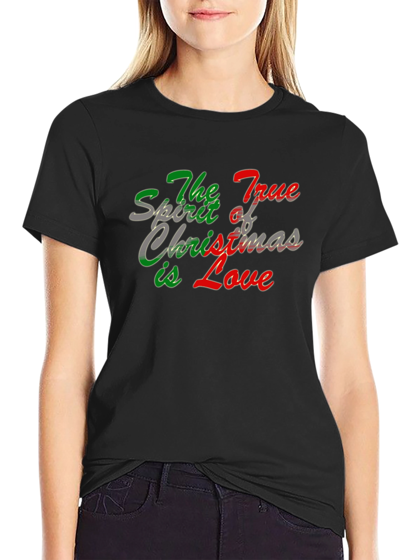 True Spirit Christmas Love Graphic T-Shirt