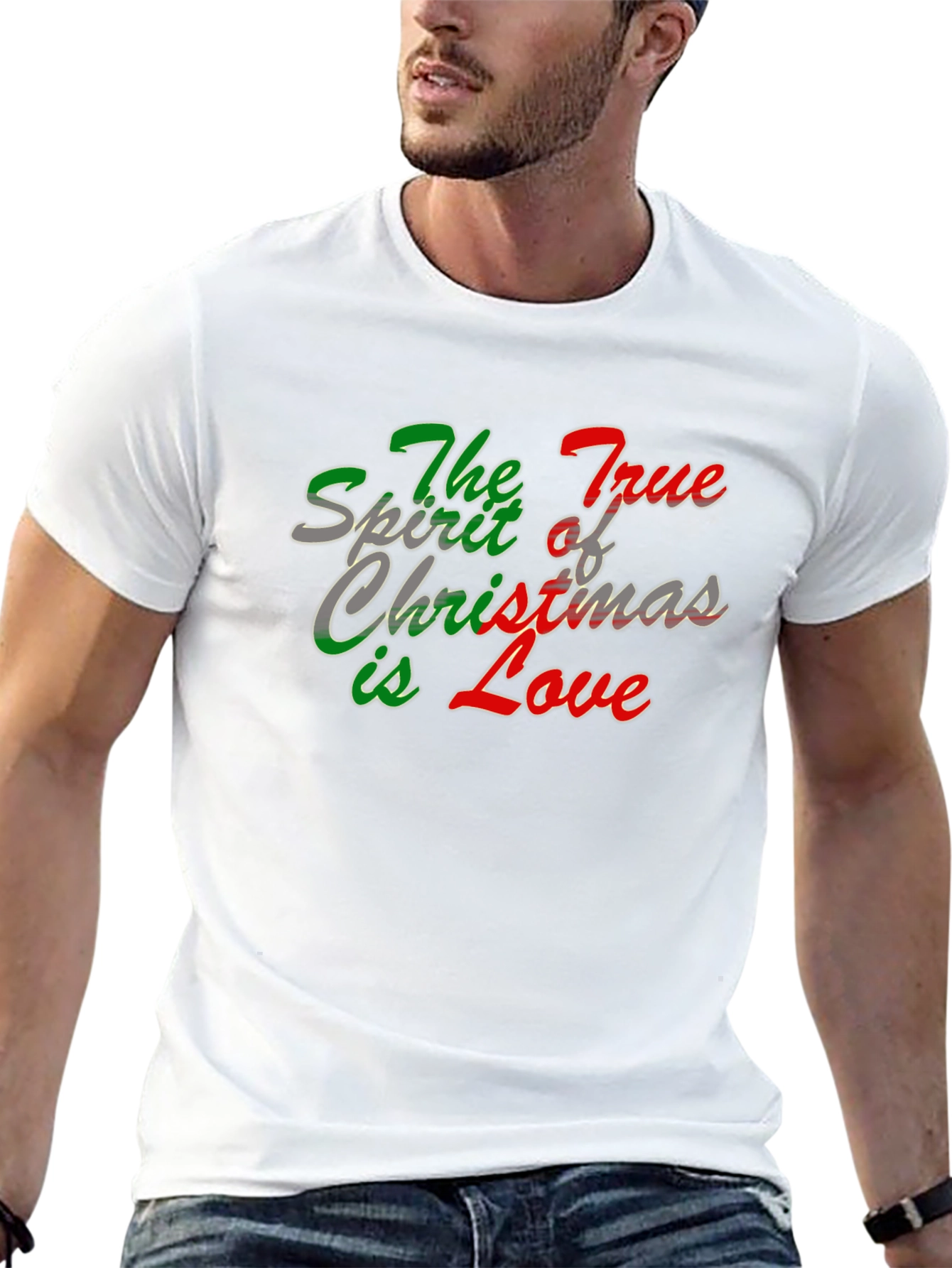True Spirit Christmas Love Graphic T-Shirt