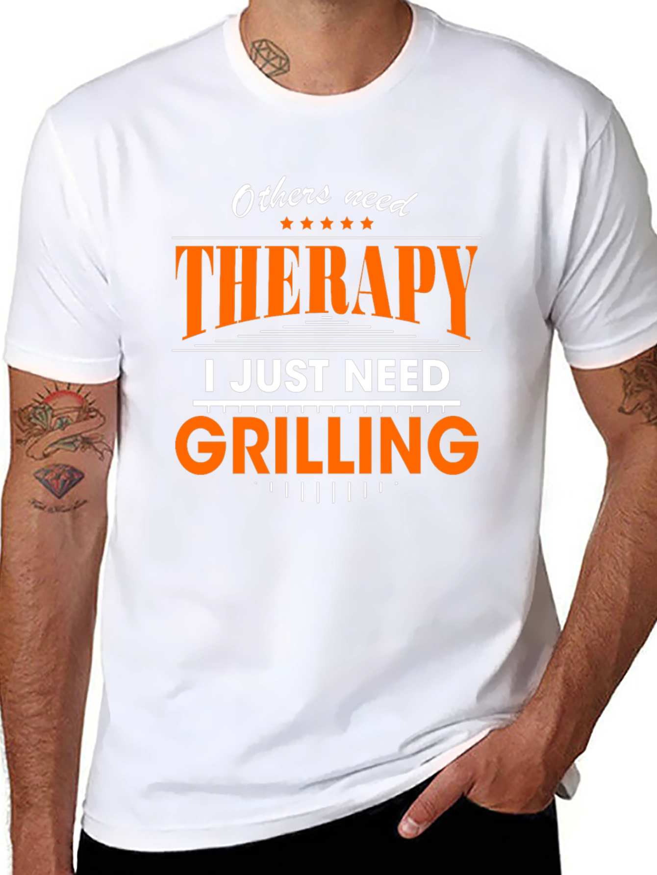 Therapy Grilling Black T-Shirt
