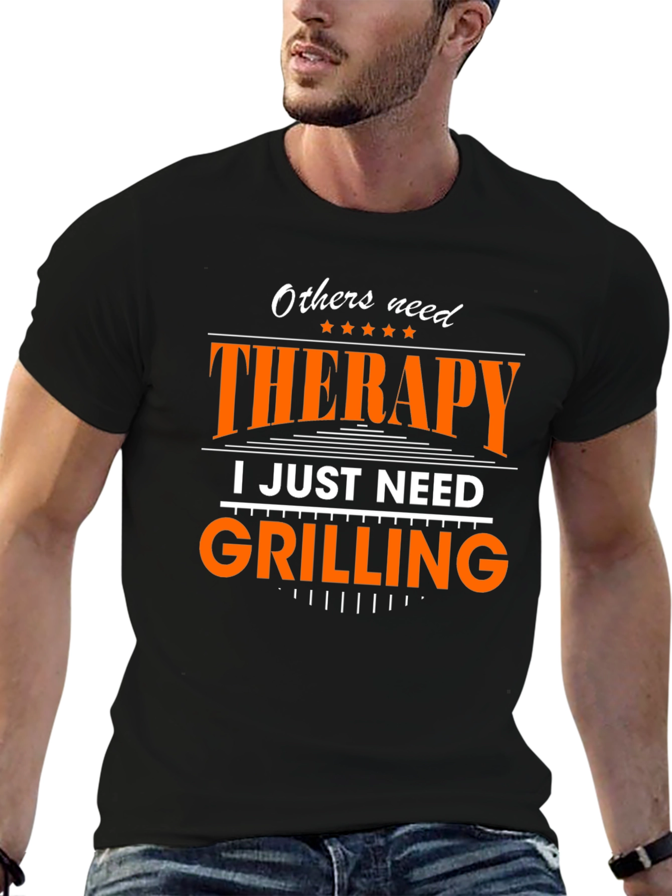 Therapy Grilling Black T-Shirt