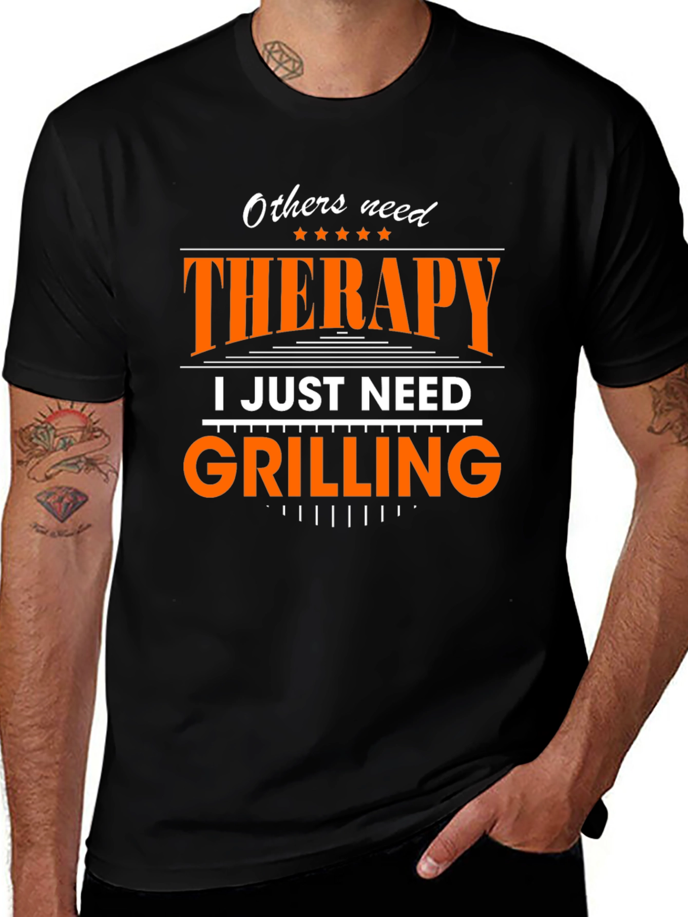 Therapy Grilling Black T-Shirt