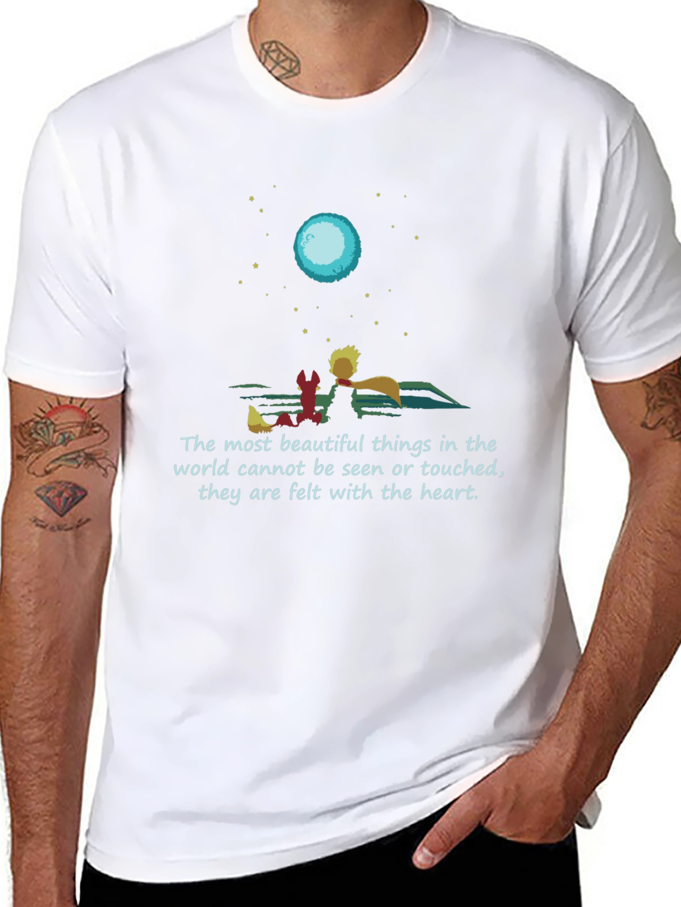 Little Prince T-Shirt: Felt With The Heart