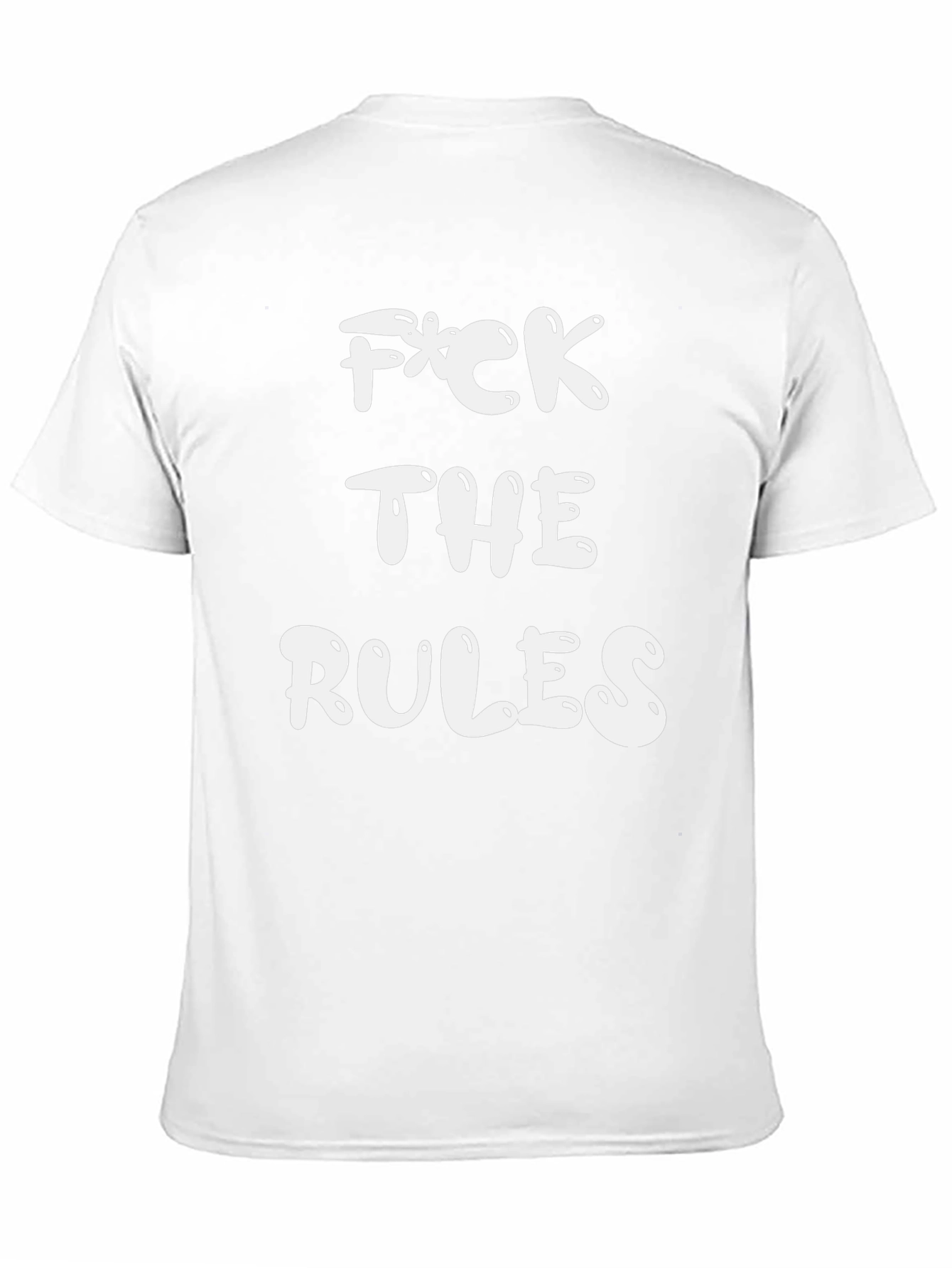 F*ck The Rules Graphic Tee - Black Crewneck T-Shirt