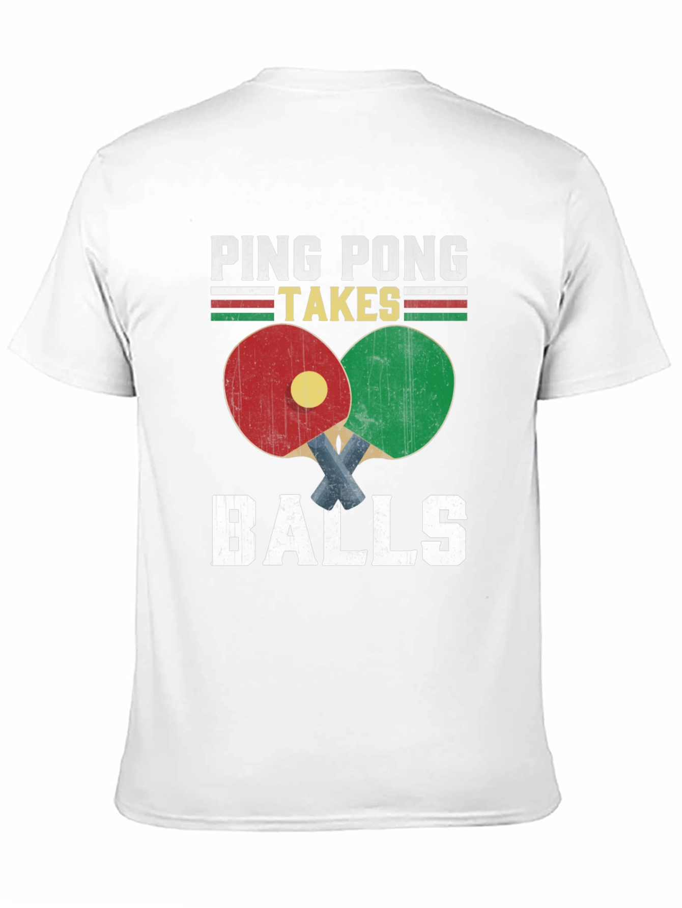 Ping Pong Takes Balls Graphic T-Shirt