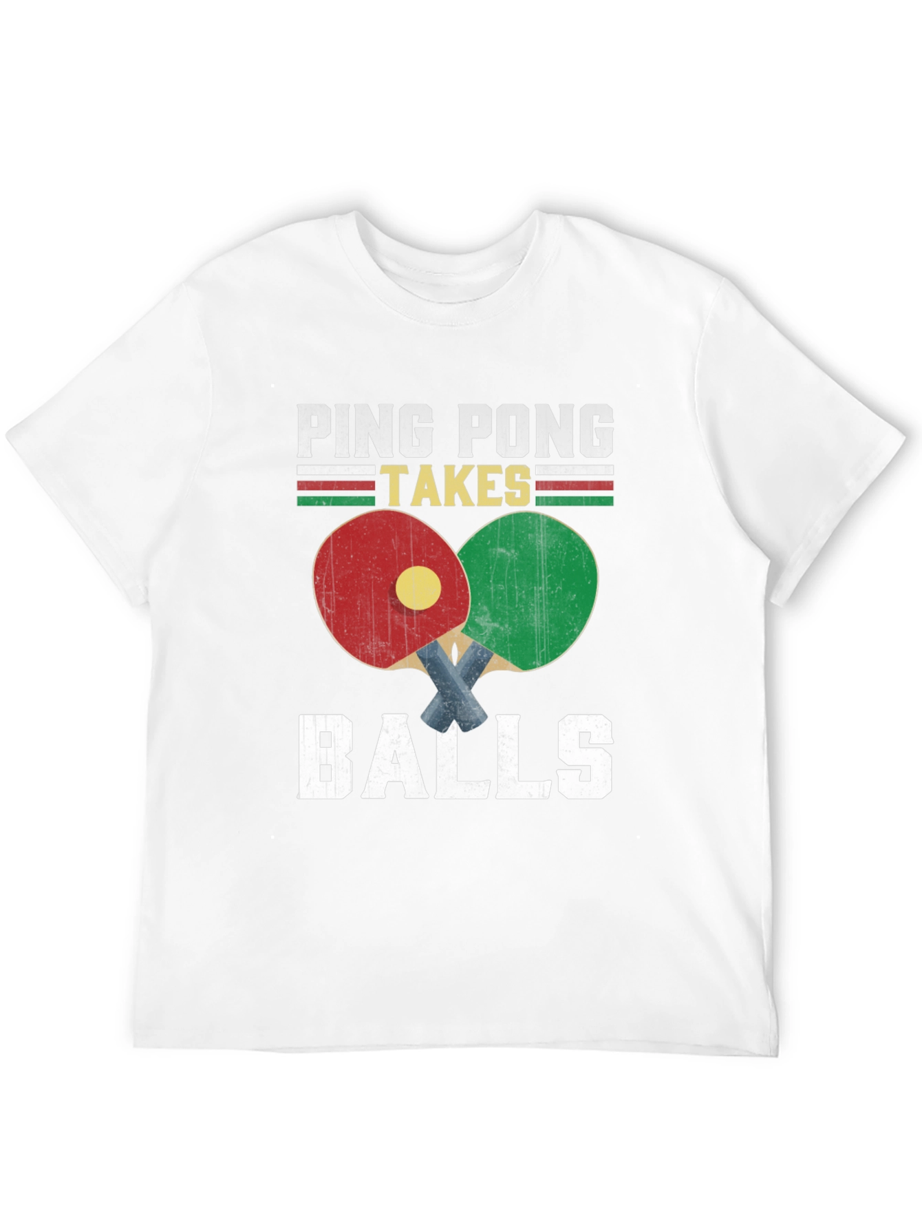 Ping Pong Takes Balls Graphic T-Shirt