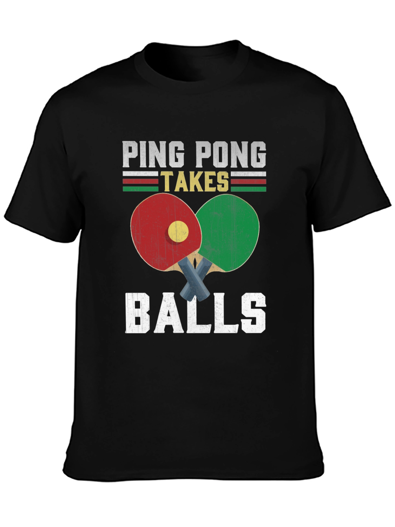 Ping Pong Takes Balls Graphic T-Shirt
