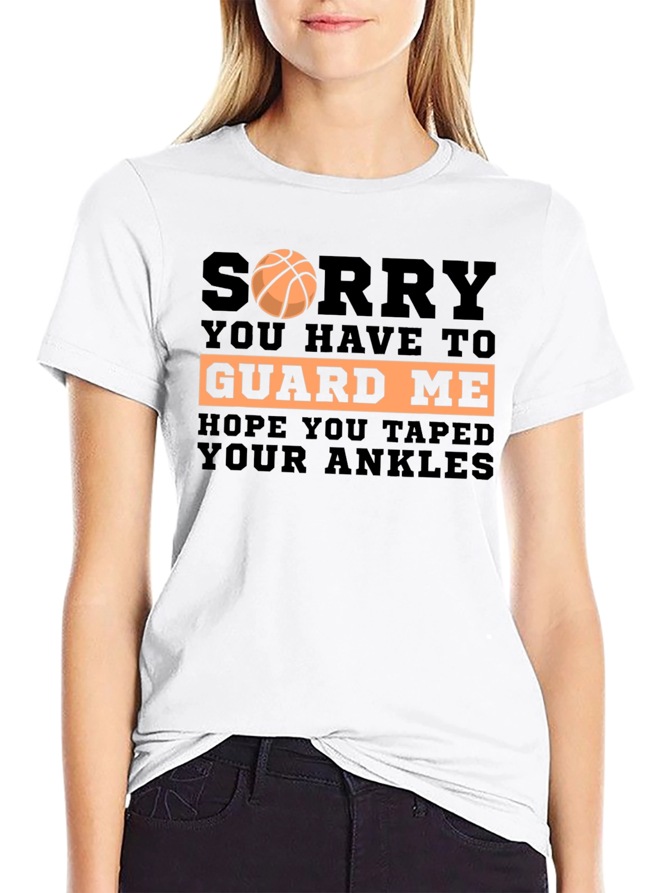 Funny Basketball Player Graphic T-Shirt