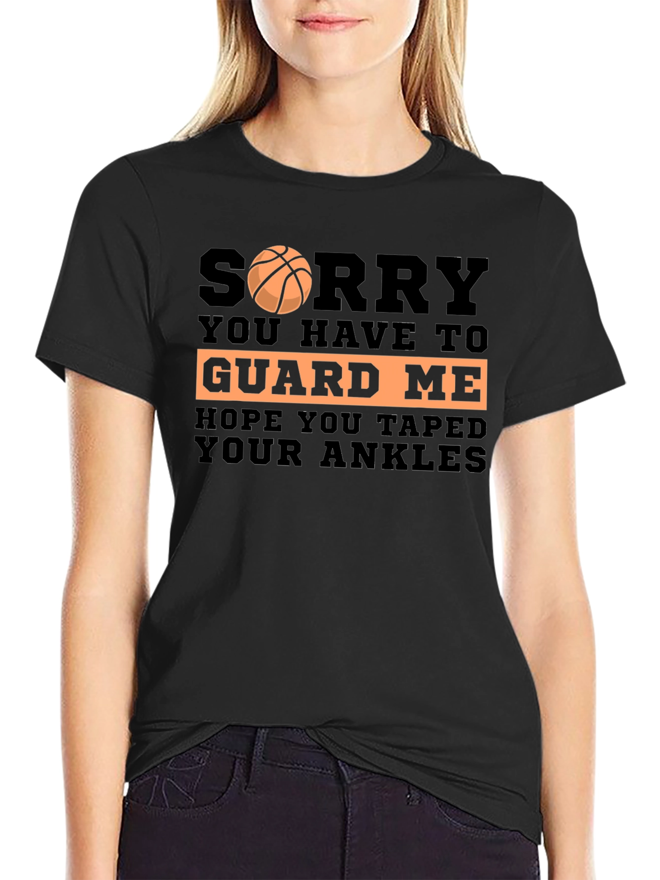 Funny Basketball Player Graphic T-Shirt