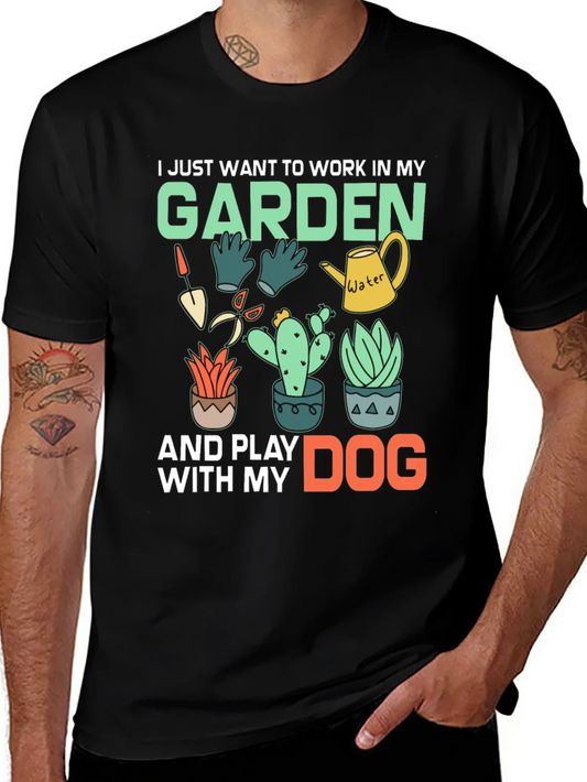 Gardening & Dog Lover Graphic Tee