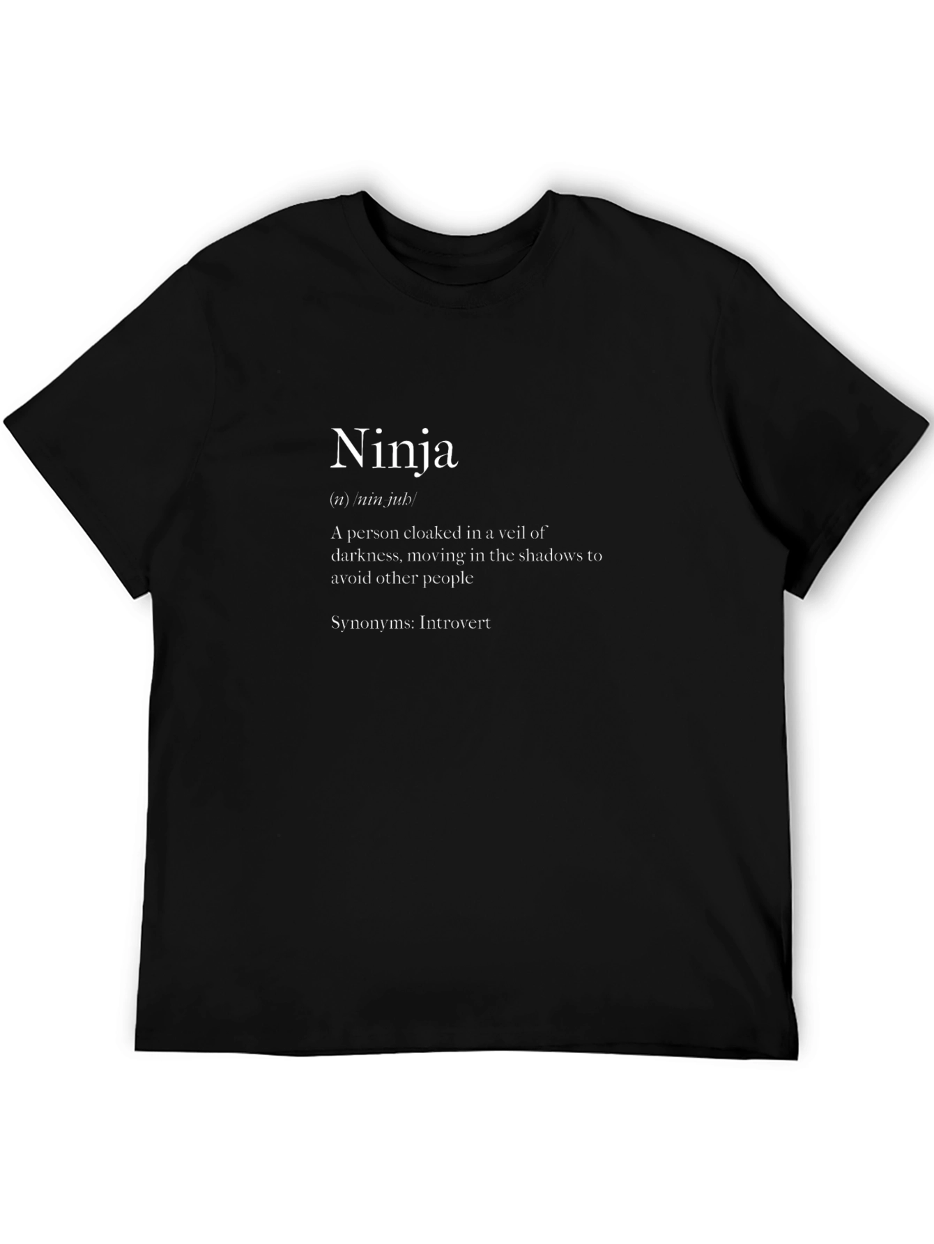Ninja Introvert Definition T-Shirt