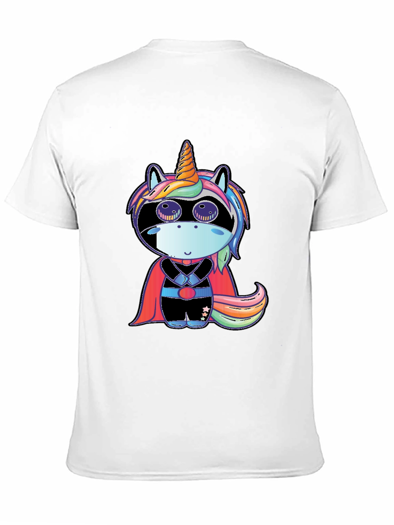 Superhero Unicorn Black T-Shirt