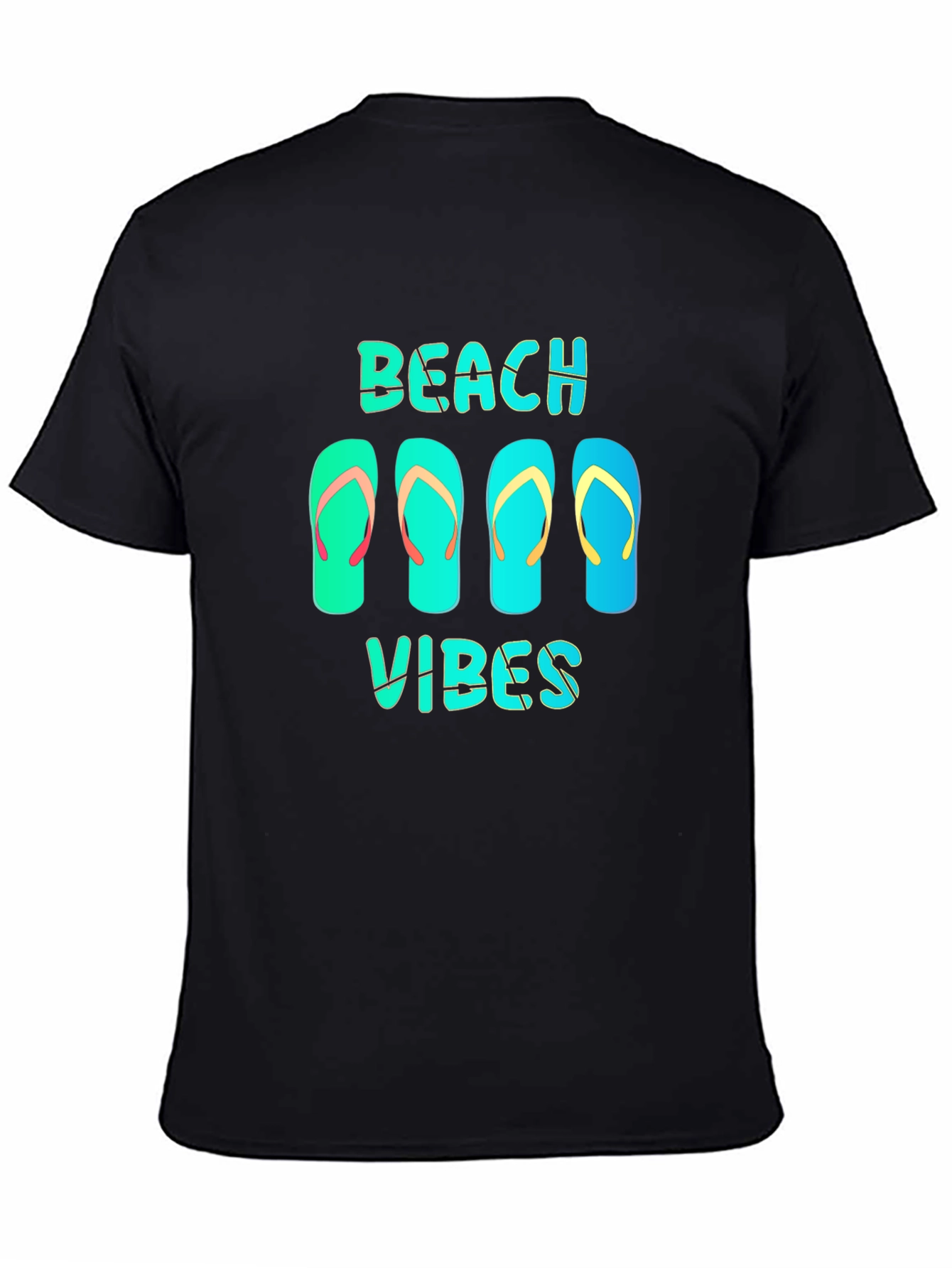 Beach Vibes Flip Flop Graphic T-Shirt