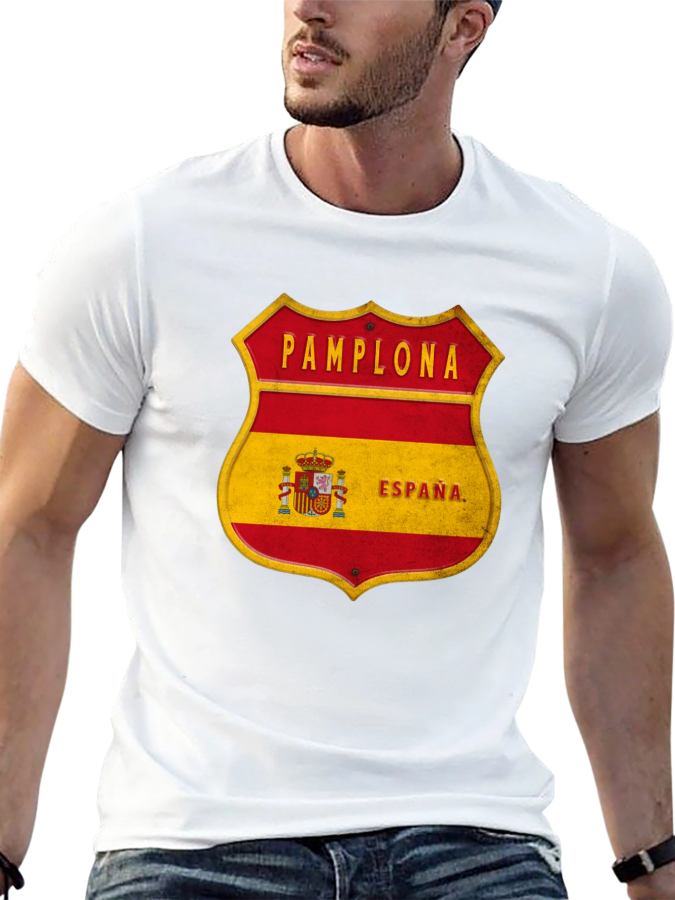 Pamplona Espana Shield T-Shirt