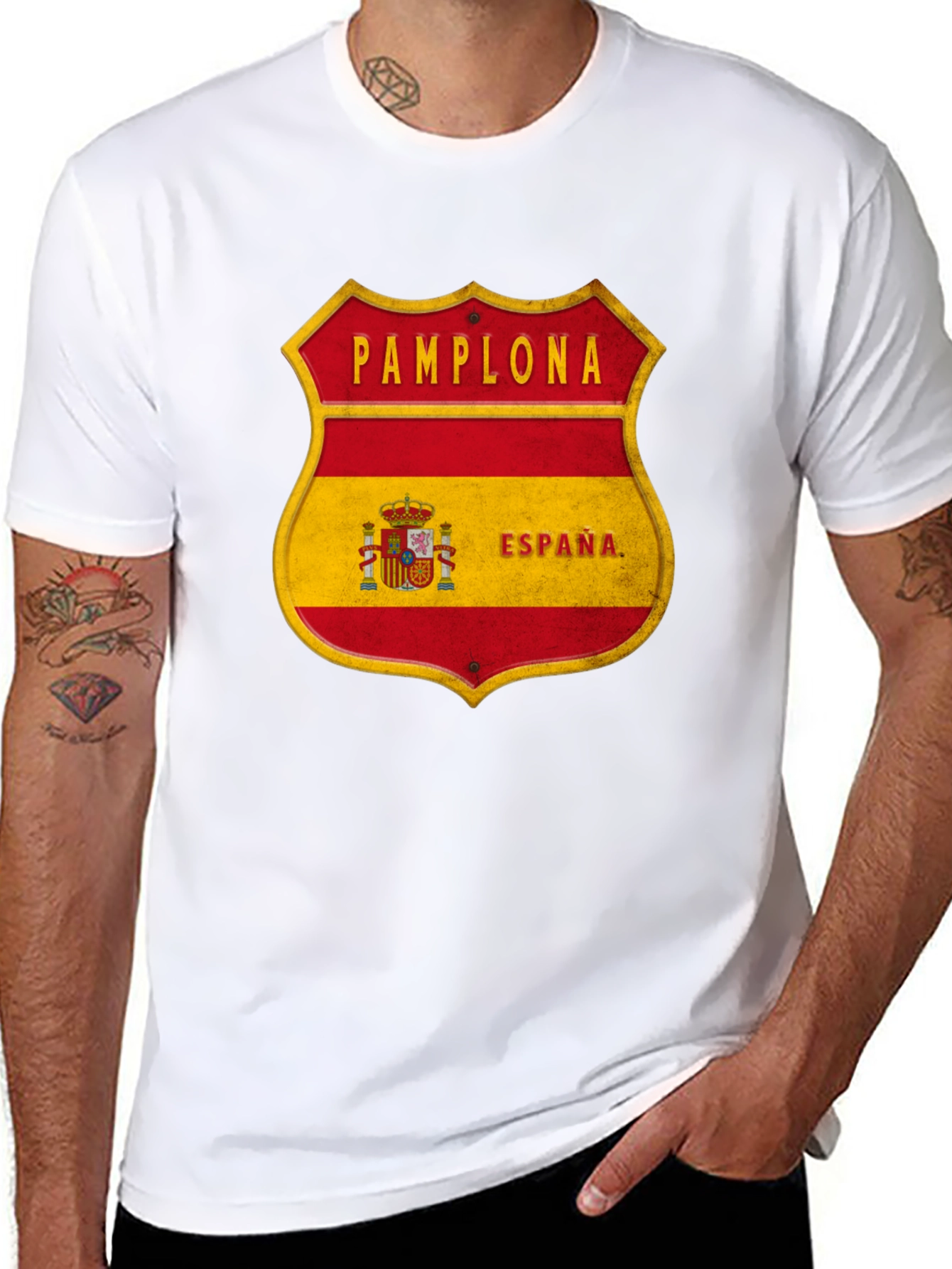 Pamplona Espana Shield T-Shirt