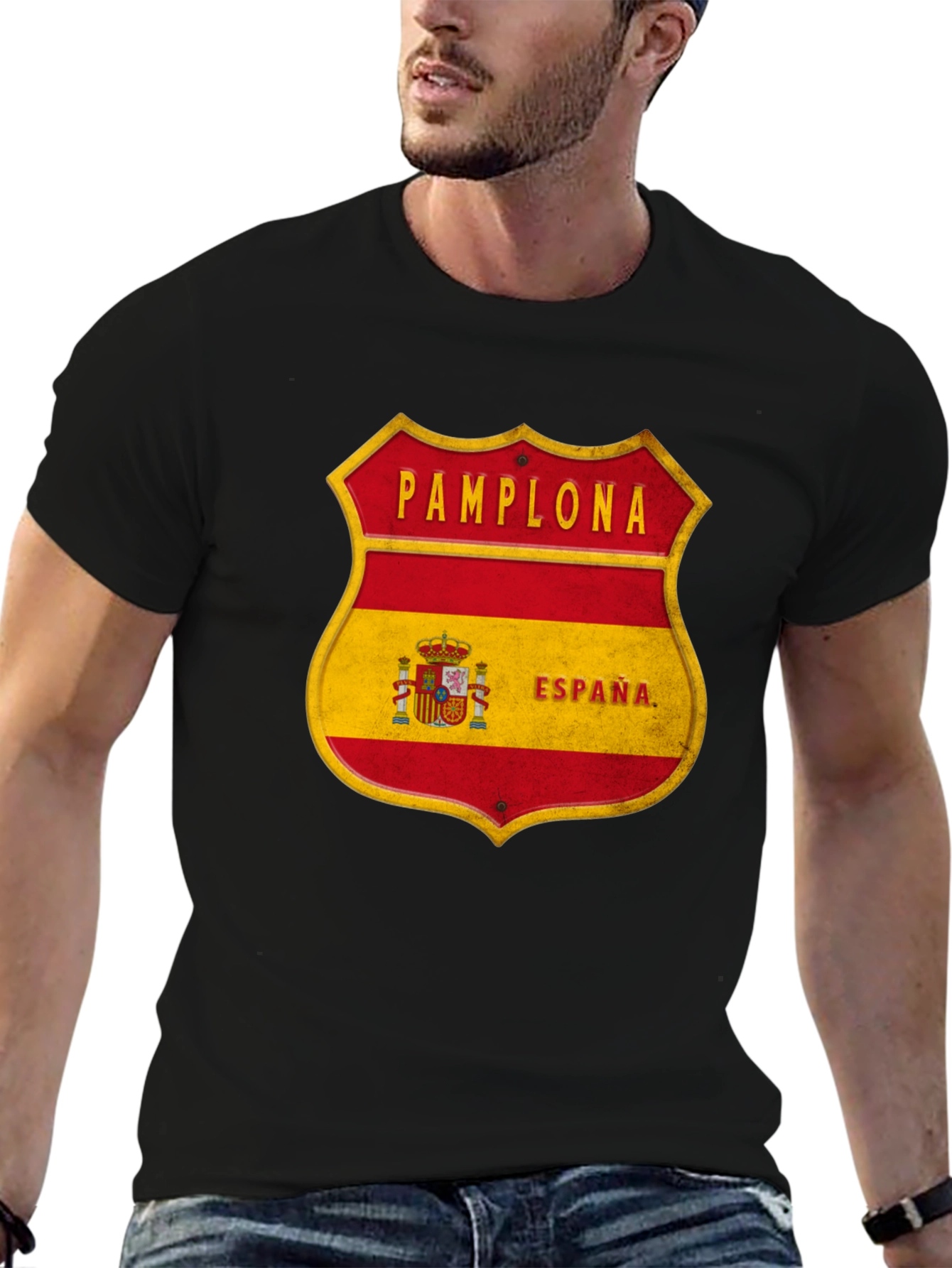Pamplona Espana Shield T-Shirt