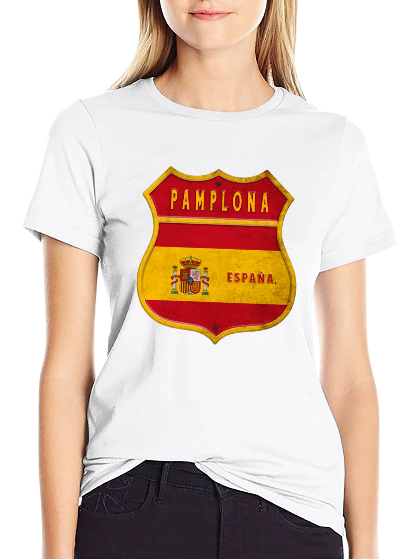 Pamplona Espana Shield T-Shirt