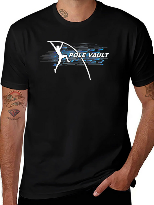 Pole Vault Graphic T-Shirt - Athletic Design