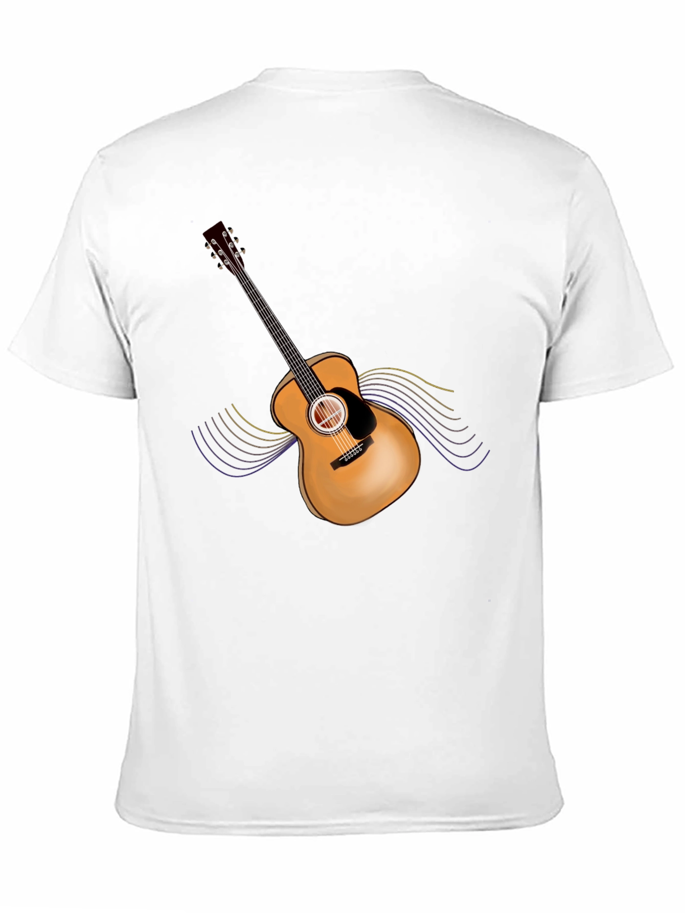 Guitar Graphic Black T-Shirt