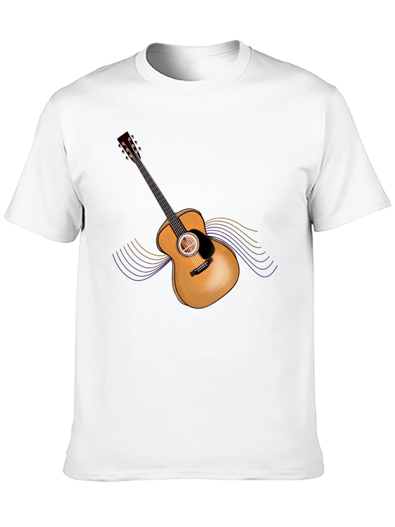 Guitar Graphic Black T-Shirt
