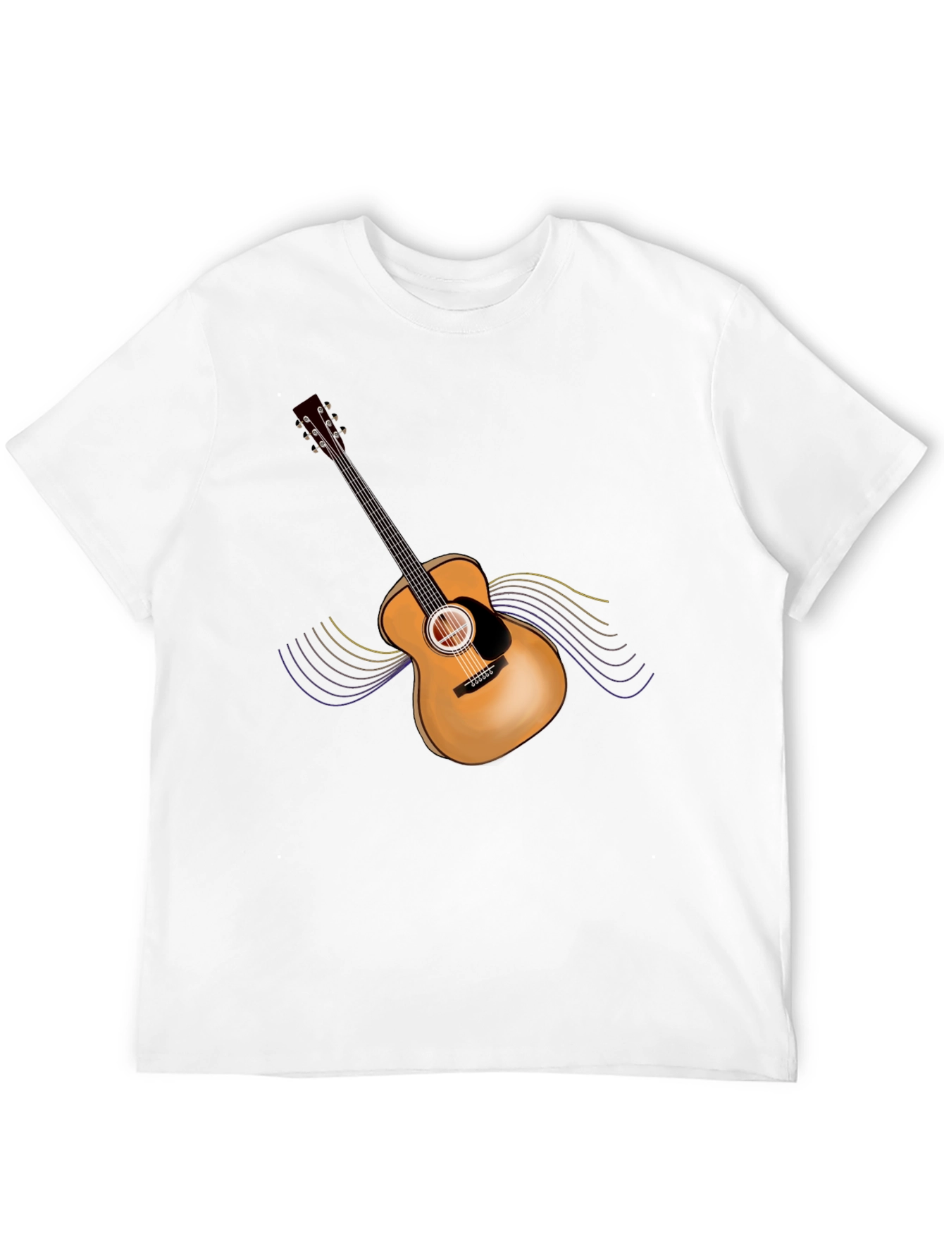 Guitar Graphic Black T-Shirt