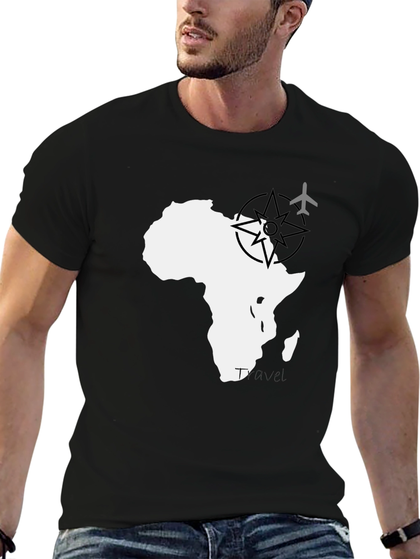 Africa Travel T-Shirt - Black