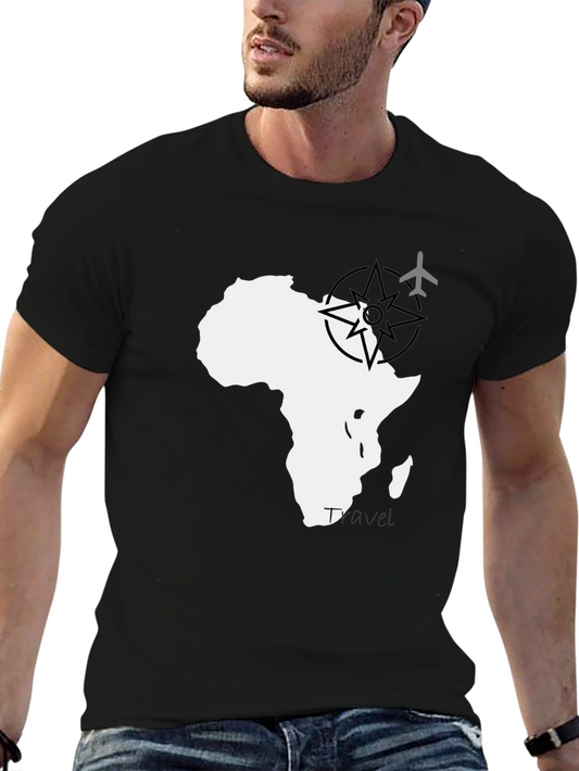 Africa Travel T-Shirt - Black