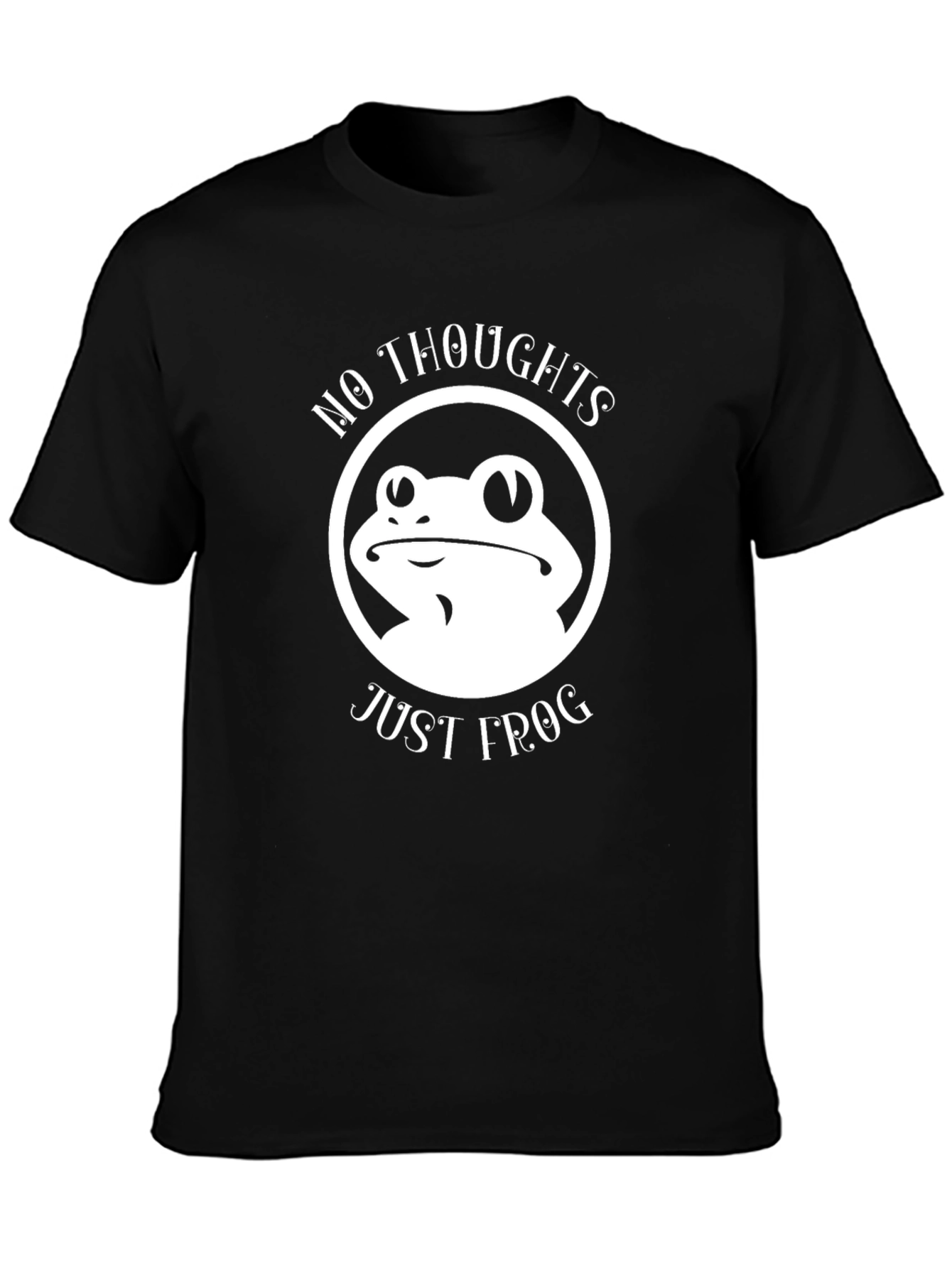 No Thoughts Just Frog T-Shirt Funny Graphic Tee