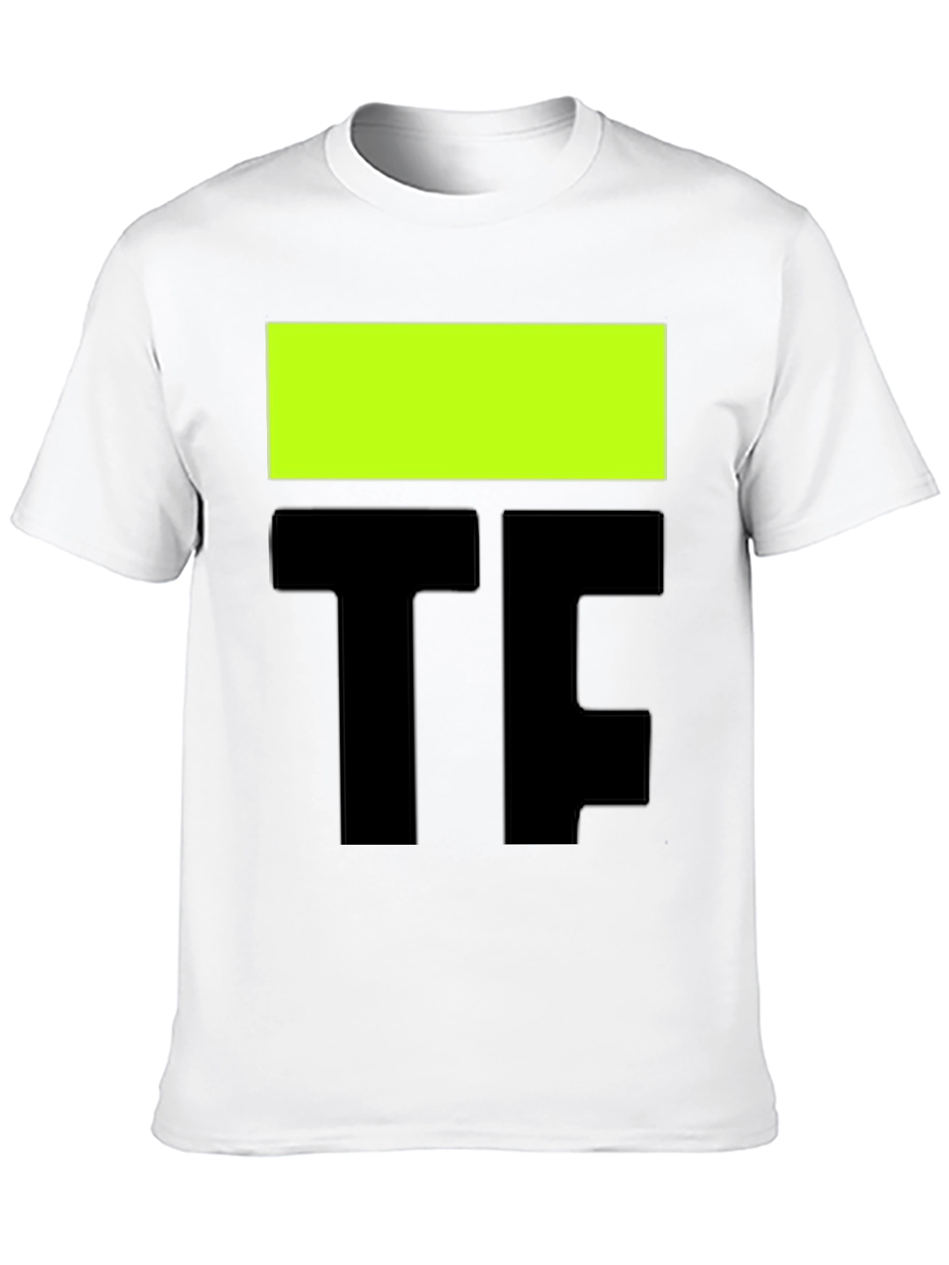 Bold Graphic Tee - Black with Neon Accent