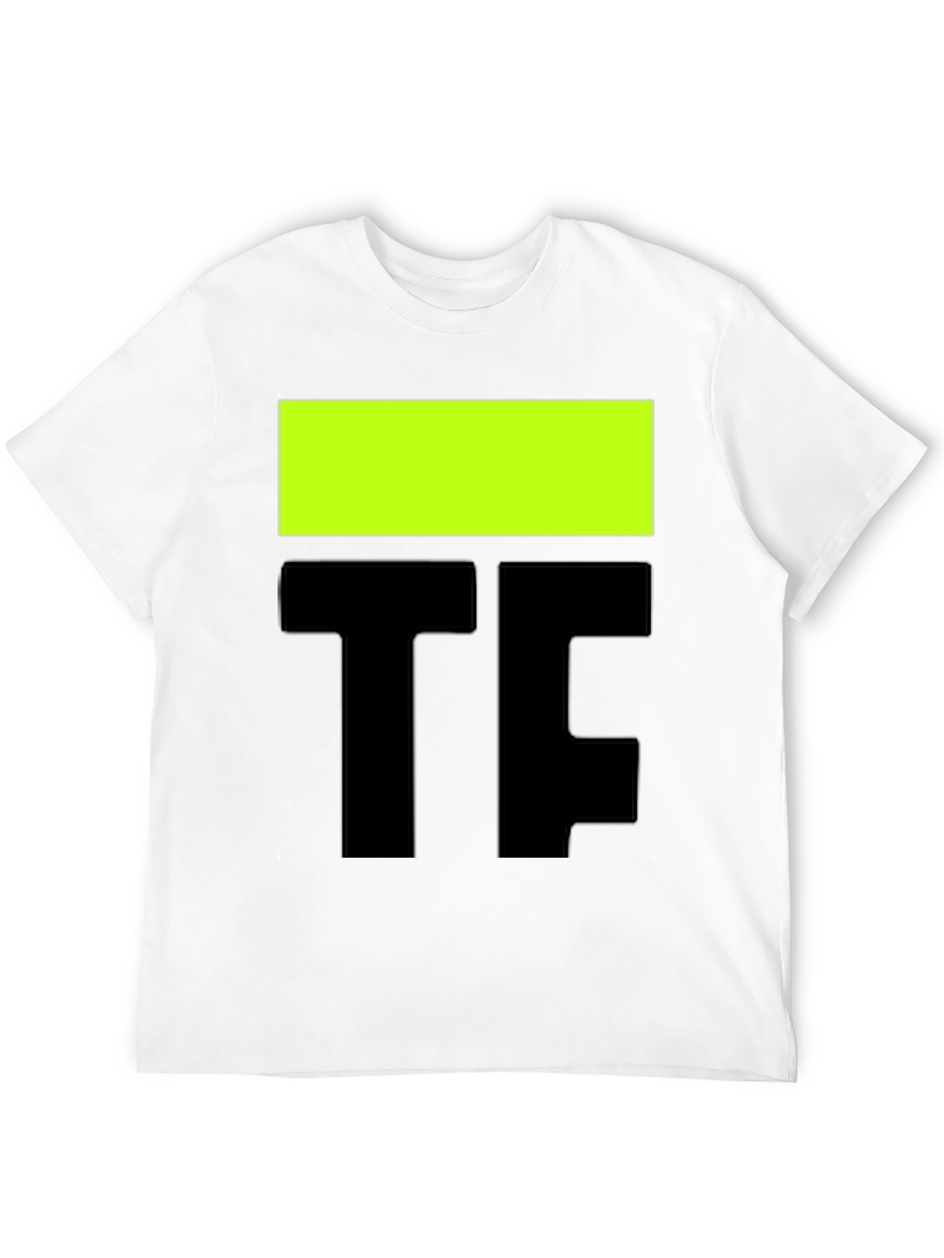 Bold Graphic Tee - Black with Neon Accent
