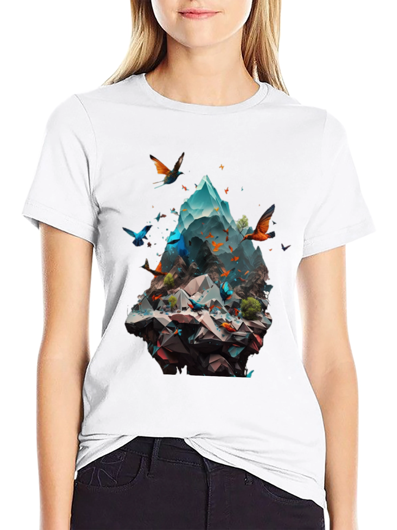 Mountain & Butterfly Graphic Tee