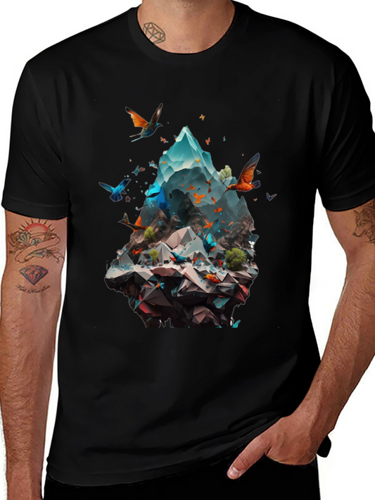 Mountain & Butterfly Graphic Tee