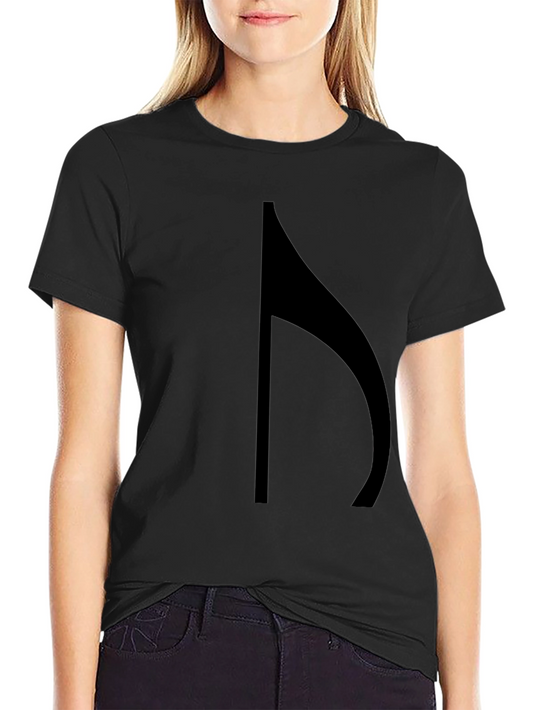 Unique Black Music Note Graphic Tee
