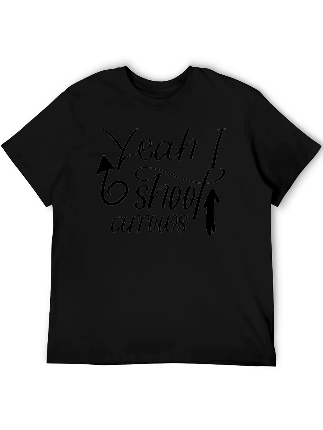 Yeah I Shoot Arrows Black T-Shirt Archery