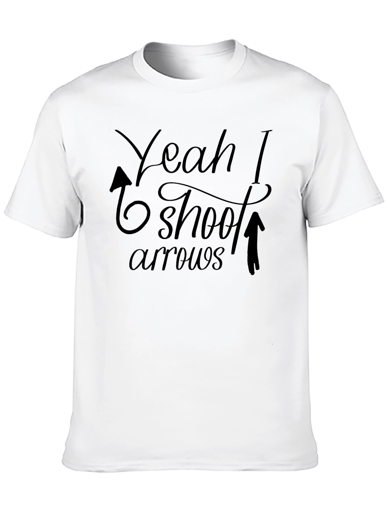 Yeah I Shoot Arrows Black T-Shirt Archery