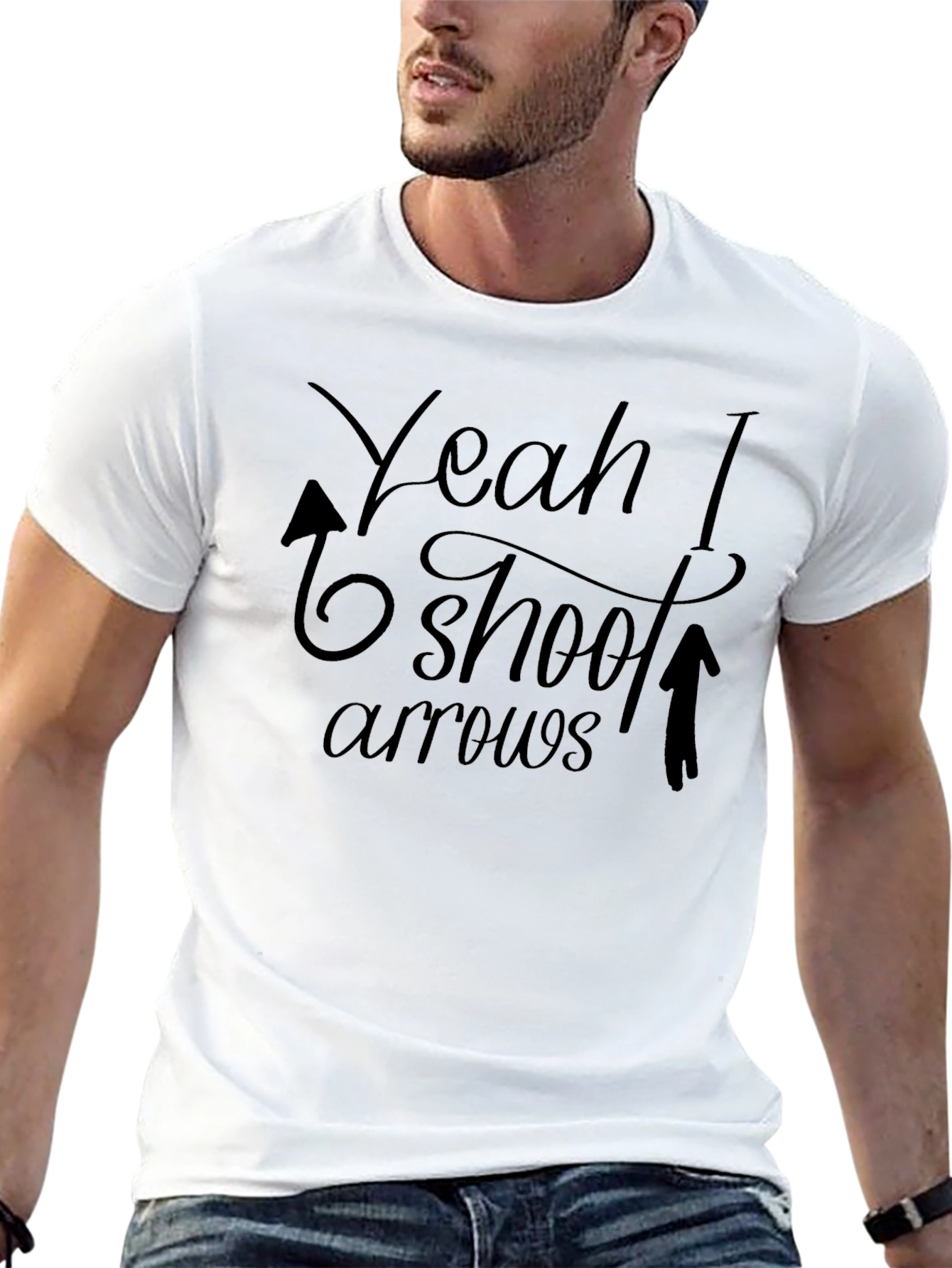 Yeah I Shoot Arrows Black T-Shirt Archery