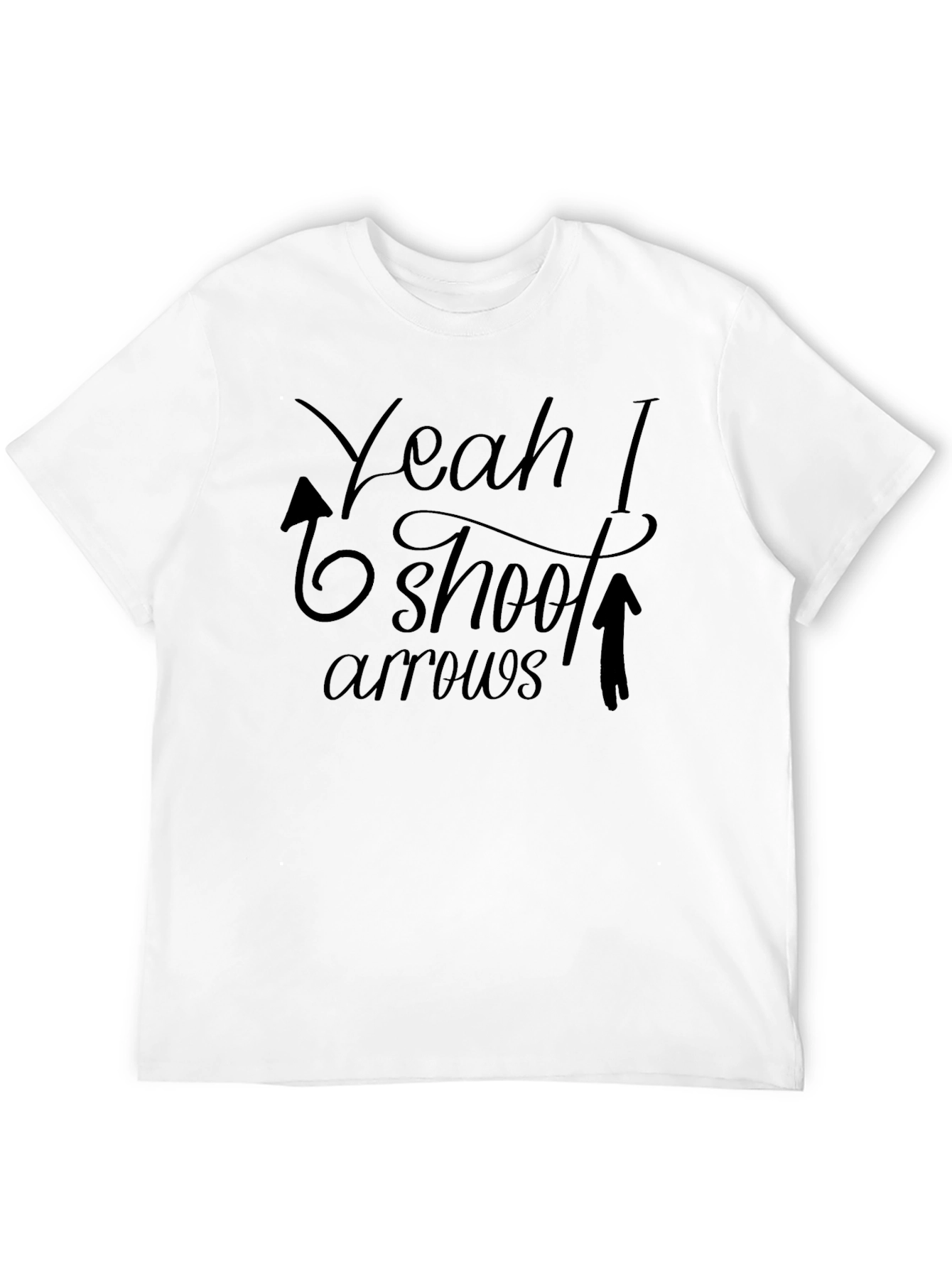 Yeah I Shoot Arrows Black T-Shirt Archery