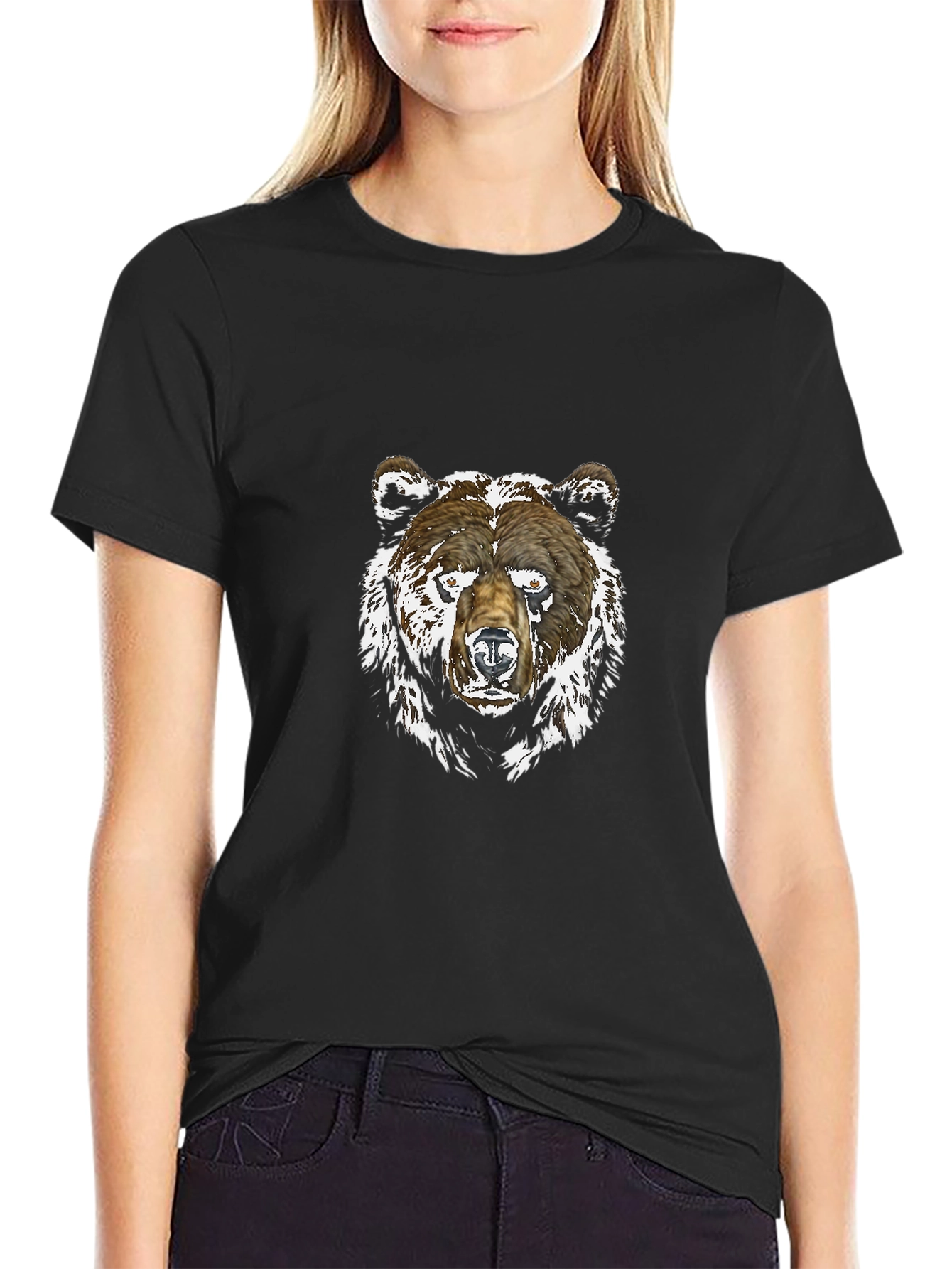 Bear Graphic Black T-Shirt