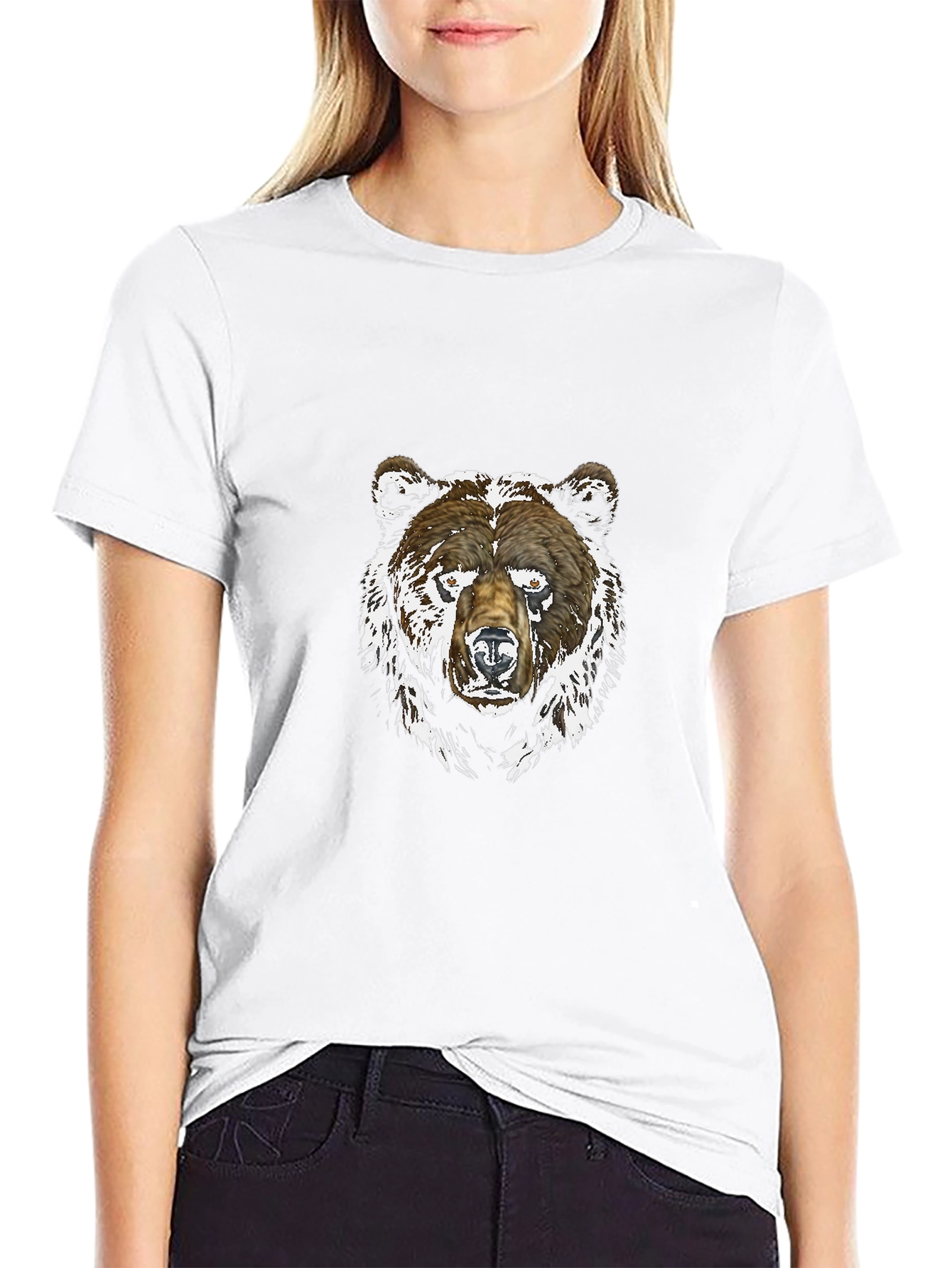 Bear Graphic Black T-Shirt