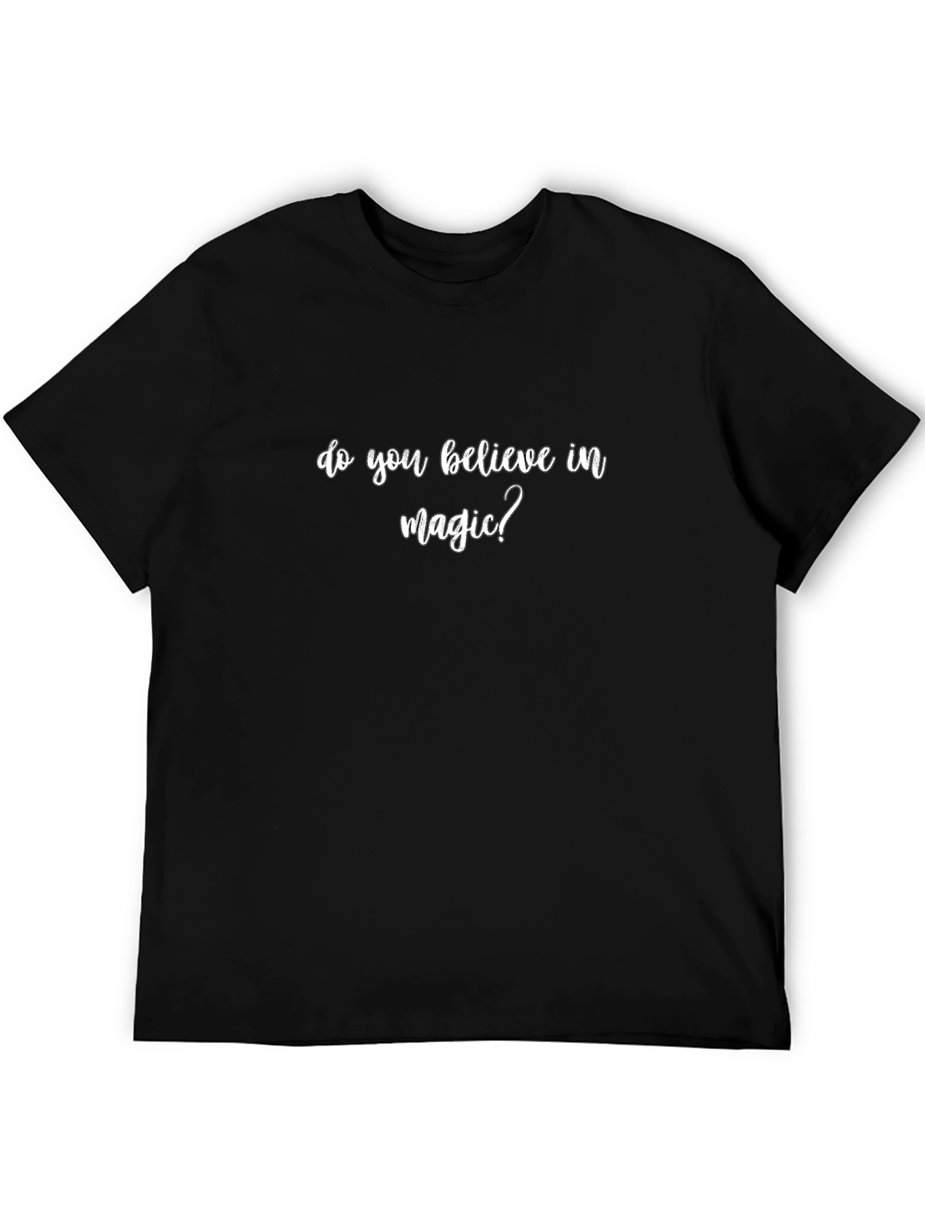Magic Believer Black Tee - Soft Cotton Shirt