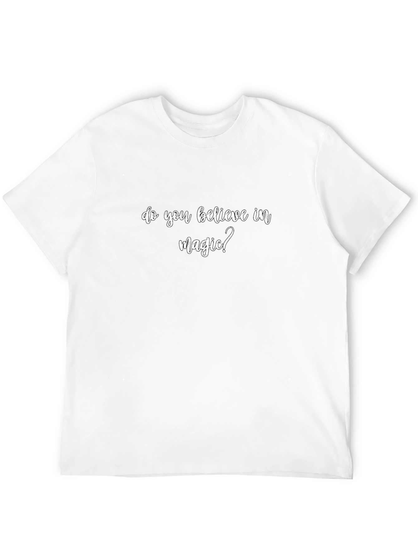 Magic Believer Black Tee - Soft Cotton Shirt