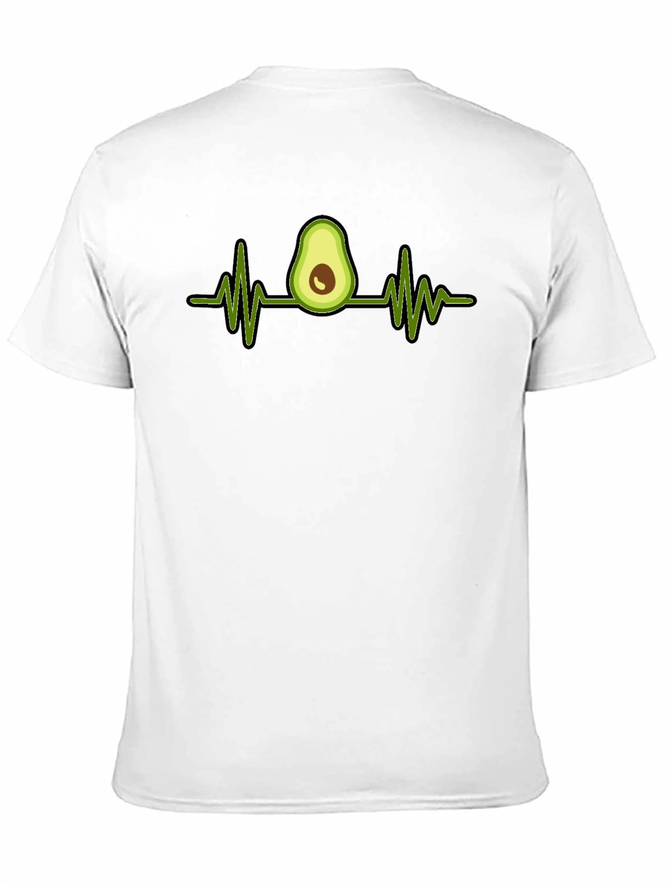 Avocado Heartbeat Graphic Tee - Mens Black T-Shirt