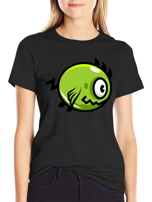 Funny Green Monster Graphic T-Shirt