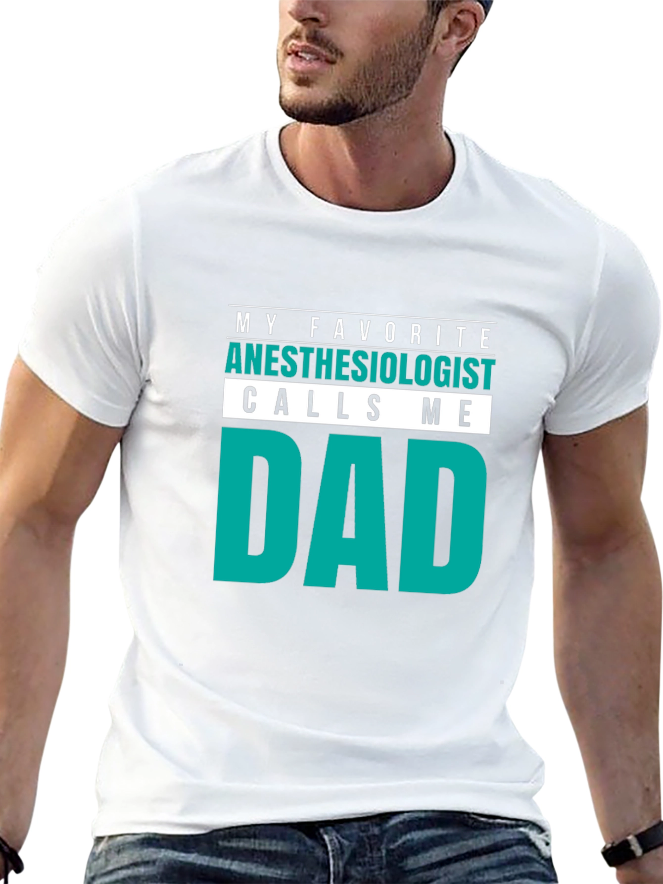 Anesthesiologist Dad T-Shirt - Cool Fathers Day Gift