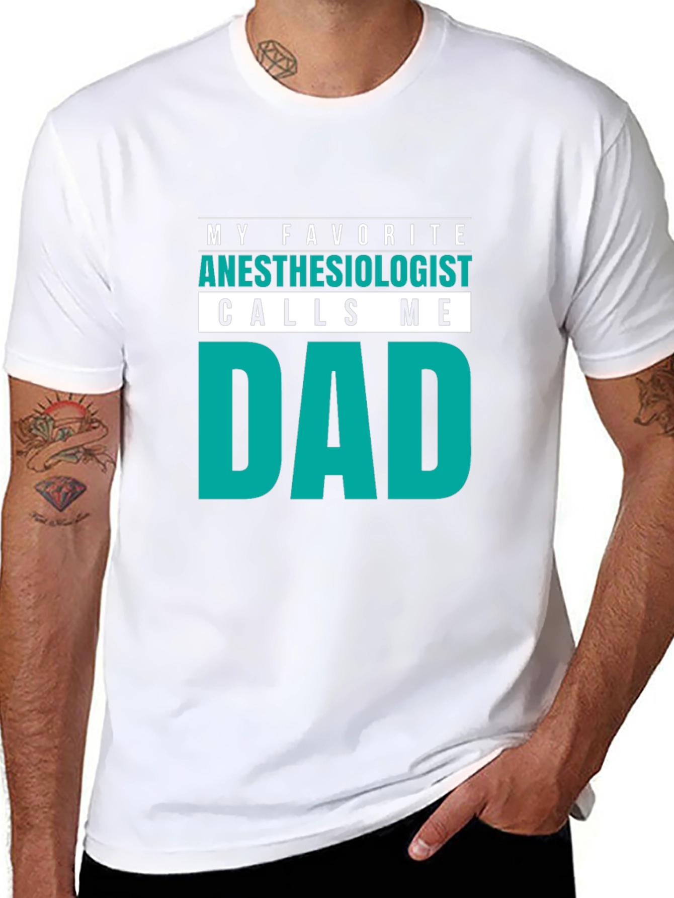 Anesthesiologist Dad T-Shirt - Cool Fathers Day Gift