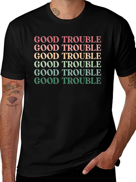 Good Trouble Graphic Tee - Retro Design