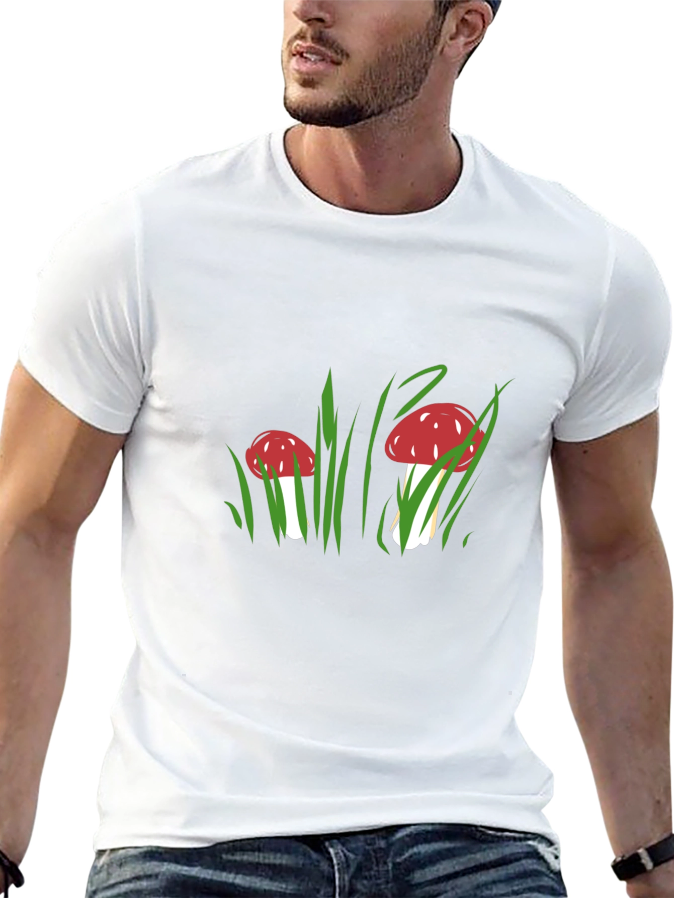 Mushroom Graphic Tee - Funky Nature Shirt